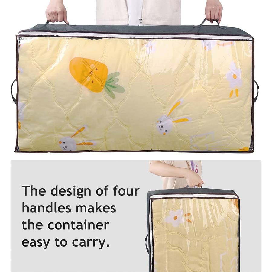Windowed Underbed Storage Bag — Dark Gray - Image 3