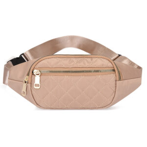 Quilted Waist Bag — Khaki