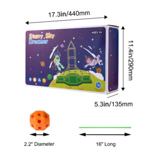 VEVOR Glow-in-the-Dark Fort Building Kit — 140 Pieces